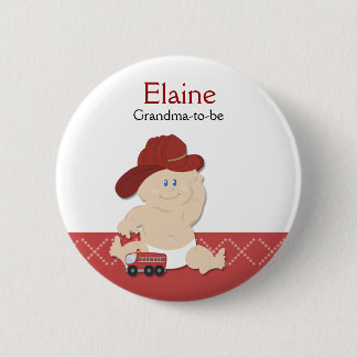 Badge Rond 5 Cm Bouton personnalisé du nom du combattant d'incendi