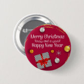 Badge Rond 5 Cm Bouton personnalisé Image et texte (Devant & derrière)