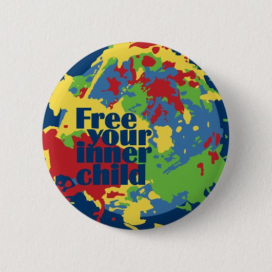 Badge Rond 5 Cm Bouton personnalisé INNER CHILD (Devant)