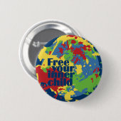 Badge Rond 5 Cm Bouton personnalisé INNER CHILD (Devant & derrière)
