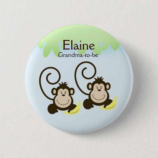 Badge Rond 5 Cm Bouton personnalisé NOM DE SINON SILLY (Devant)