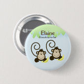 Badge Rond 5 Cm Bouton personnalisé NOM DE SINON SILLY (Devant & derrière)