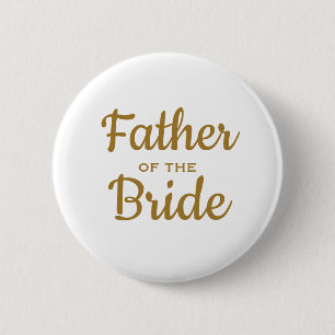 Badge Rond 5 Cm Bouton personnalisé Père de la Mariage mariée