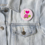 Badge Rond 5 Cm Bouton personnalisé pour les filles (En situation)