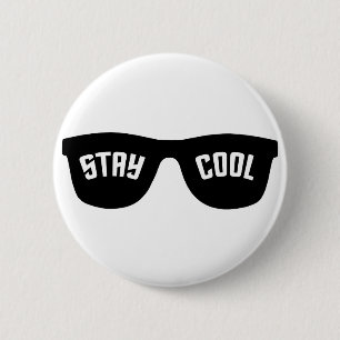 Badge Rond 5 Cm Bouton personnalisé STAY COOL