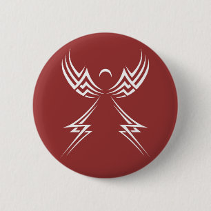 Badge Rond 5 Cm Bouton personnalisé Tribal Angel