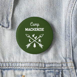 Badge Rond 5 Cm Bouton personnalisé vert de l'enterrement de vie d