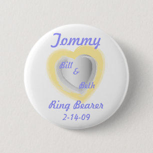 Badge Rond 5 Cm Bouton-Personnaliser de porteur d'alliances