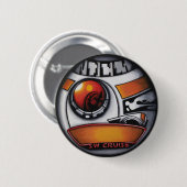 BADGE ROND 5 CM BOUTON PERSONNEL DE CROISIÈRE (Devant & derrière)