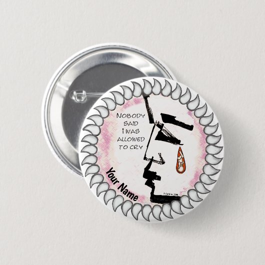 Badge Rond 5 Cm Bouton Perte de bébé (Devant & derrière)