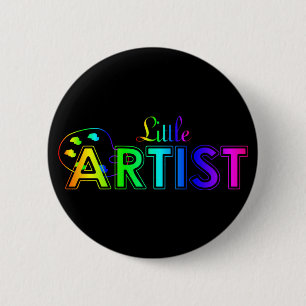 Badge Rond 5 Cm Bouton Petit Artiste