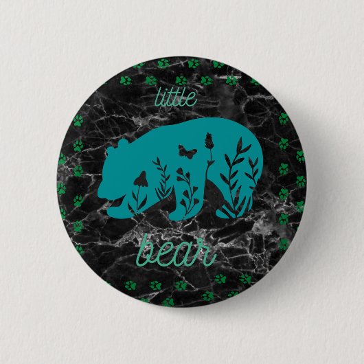 Badge Rond 5 Cm Bouton Petit ours (Devant)