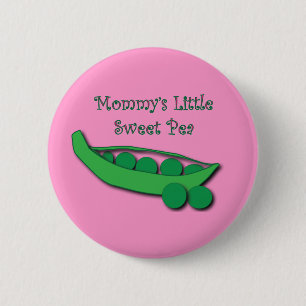Badge Rond 5 Cm Bouton Petit Pois Doux de maman