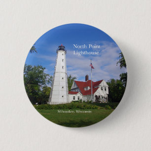 Badge Rond 5 Cm Bouton Phare de North Point