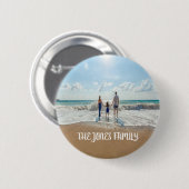 Badge Rond 5 Cm Bouton Photo de famille personnalisée (Devant & derrière)
