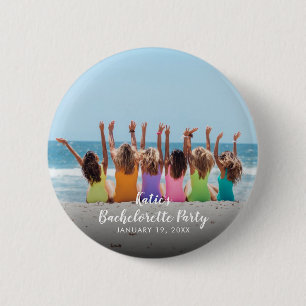 Badge Rond 5 Cm Bouton photo de la partie Bachelorette personnalis