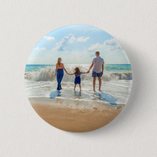 Badge Rond 5 Cm Bouton photo personnalisé - Votre conception - Fa