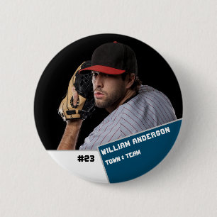 Badge Rond 5 Cm Bouton photo sport personnalisé / pin Lecteur de b