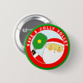 Badge Rond 5 Cm Bouton Pickleball Christmas Stocking Stuffers (Devant & derrière)