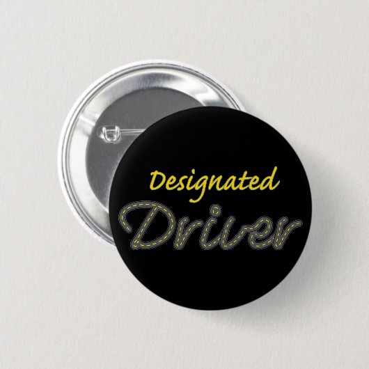 Badge Rond 5 Cm Bouton Pilote Désigné (Devant & derrière)