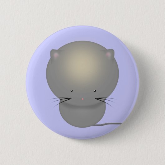 Badge Rond 5 Cm Bouton Pinback Little Grey Kitten (Devant)