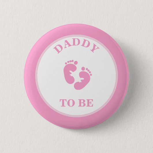 Badge Rond 5 Cm Bouton Pinback papa to Be (Fille) (Devant)