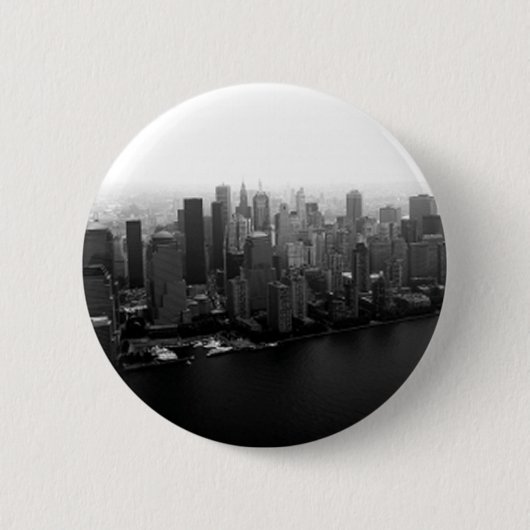 Badge Rond 5 Cm Bouton Pinback Skyline de New York (Devant)