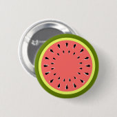 Badge Rond 5 Cm Bouton Pink pastèque (Devant & derrière)