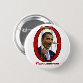 Badge Rond 5 Cm Bouton Pinocchiobama (Devant & derrière)