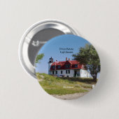 Badge Rond 5 Cm Bouton Point Betsie Lighthouse (Devant & derrière)