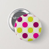 Badge Rond 5 Cm Bouton pois (Devant & derrière)