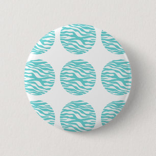 Badge Rond 5 Cm Bouton Pois d'impression Zebra