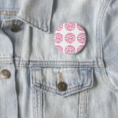 Badge Rond 5 Cm Bouton Pois d'impression Zebra (En situation)