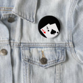 Badge Rond 5 Cm Bouton Poker Aces (En situation)