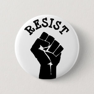 Badge Rond 5 Cm Bouton politique d'Anti-Atout de poing de