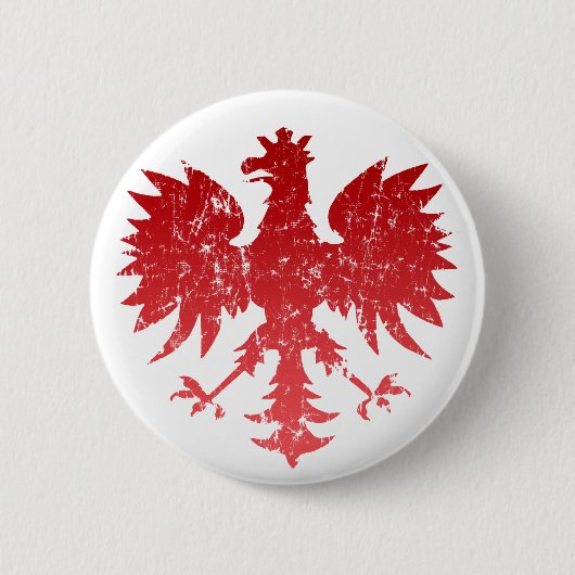 Badge Rond 5 Cm Bouton polonais d'Eagle (Devant)