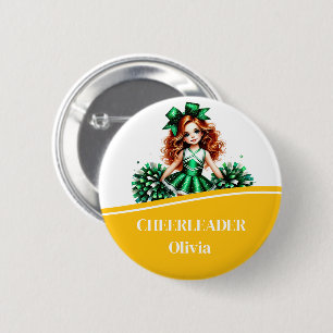 Badge Rond 5 Cm Bouton pom-pom girl