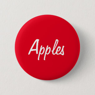 Badge Rond 5 Cm Bouton Pommes