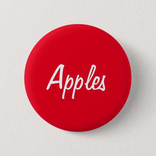 Badge Rond 5 Cm Bouton Pommes (Devant)