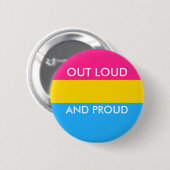 Badge Rond 5 Cm Bouton PONT OUT ET FIN (Devant & derrière)