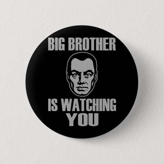 Badge Rond 5 Cm Bouton Portrait Big Brother (Devant)