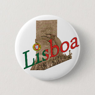 Badge Rond 5 Cm Bouton Portugal Lisbonne