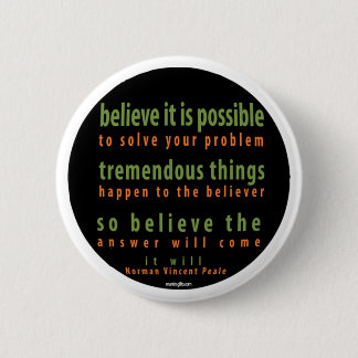 Badge Rond 5 Cm Bouton positif de pensée