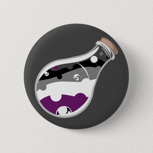 Badge Rond 5 Cm Bouton Potion de fierté sexuelle (Devant)