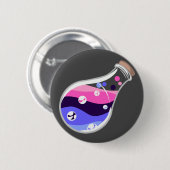 Badge Rond 5 Cm Bouton Potion de la fierté omnisexuelle (Devant & derrière)