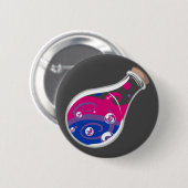 Badge Rond 5 Cm Bouton Potion Pride Bisexuel (Devant & derrière)