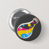 Badge Rond 5 Cm Bouton Potion Pride Pansexuel (Devant & derrière)