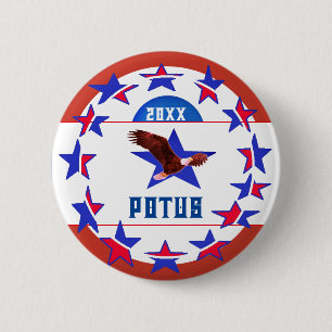 Badge Rond 5 Cm Bouton POTUS du vote de campagne personnalisable