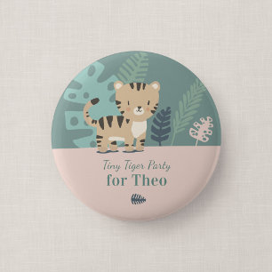 Badge Rond 5 Cm Bouton pour invité à une fête d'anniversaire Safar