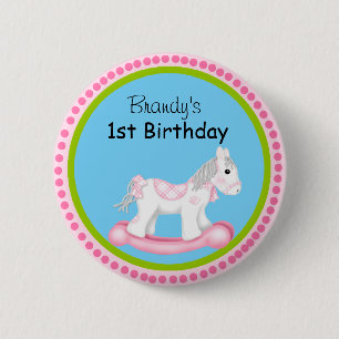 Badge Rond 5 Cm Bouton Premier anniversaire